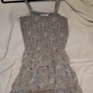 Mimi Chica Multicolor Tiered Kids Dress